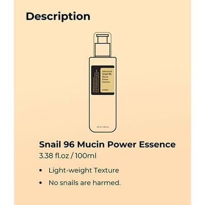 COSRX Advanced Snail 96 Mucin Power Essence 100 ml - Face Moisturizers