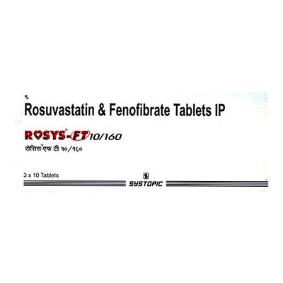 Rosys FT 10/160mg Tablet 10'S - High Cholesterol-Dys