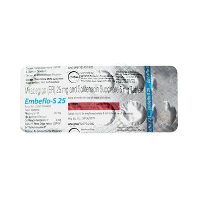 EMBEFLO S 25 Tablet 10's - Bladder And Prostate Disorders-Dru