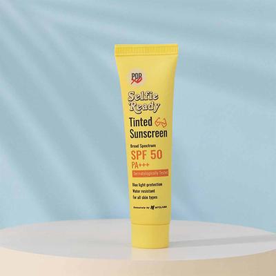 MyGlamm POPxo Selfie Ready Tinted Sunscreen SPF 50 Broad & Pectrum 30gm - Body Sunscreen