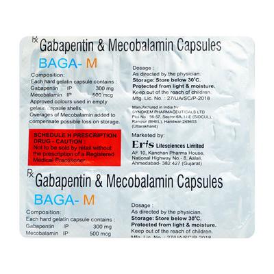 BAGA M Capsule 15's - Neuropathic Pain-Dru