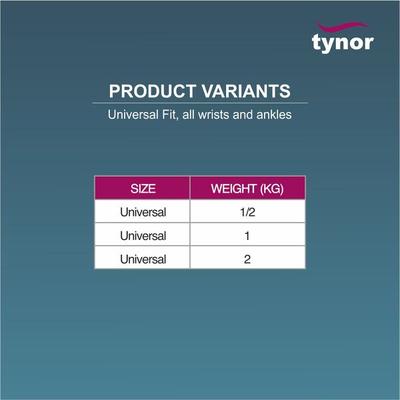 Tynor Weight Cuff 1 kg (H 02) - Supports And Braces