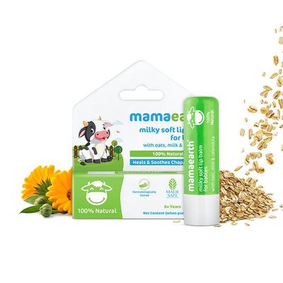 Mamaearth Milky Soft Natural Lip Balm For Babies 4 gm - Baby Skin Care