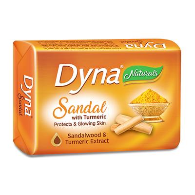Dyna Naturals Soap - Sandal & Turmeric (Pack of 5 x 100gm) - Soaps