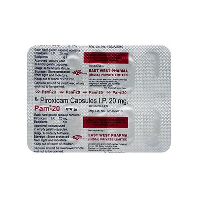 PAM 20mg Capsule 10'S - Pain relief-Nsa
