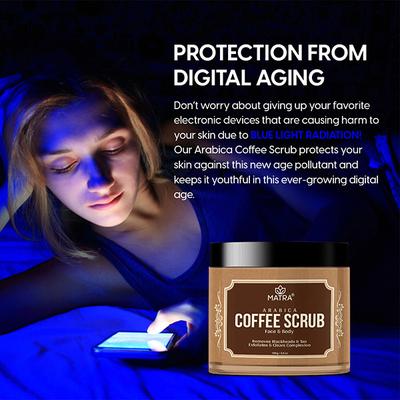 Matra Arabica Coffee Scrub for Face and Body for Tan Removal and Blackheads Exfoliating Scrub - All Skin Types 100 gm - Face Scrubs