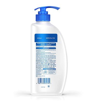 Head & Shoulders 2-In-1 Active Protect Anti Dandruff Shampoo+ Conditioner 650ml - Shampoos