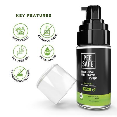 Pee Safe Natural Intimate Wash for Men with Ayurveda Extracts 100 ml - Intimate Care