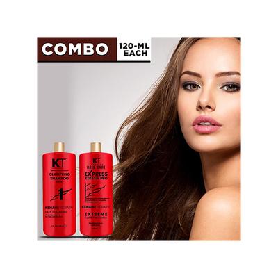Kt Professional Express Keratin Pro Kit 240ml, 120ml Each 1's - Shampoos