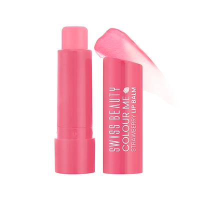 Swiss Beauty Colour Me Lip Balm-Strawberry Slush 4.5 gm - Lip Balms