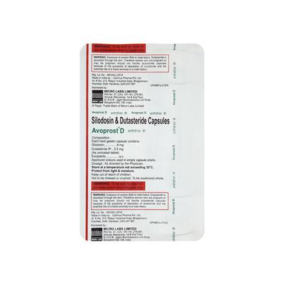 Avoprost D Capsule 10'S - Bladder And Prostate Disorders-Dru