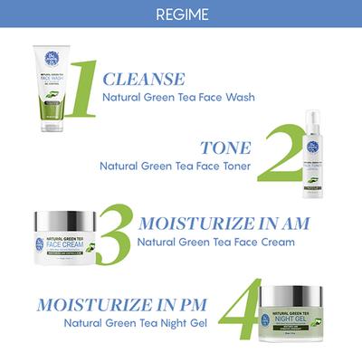 The Moms Co. Oily Skin Complete Care Kit-Green Tea Face Wash, Toner, Night Cream, Day Cream 1's - Face Moisturizers
