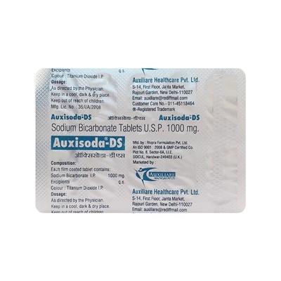 Auxisoda DS Tablet 10'S - Ulcer/Reflux/Flatulence-Aaa