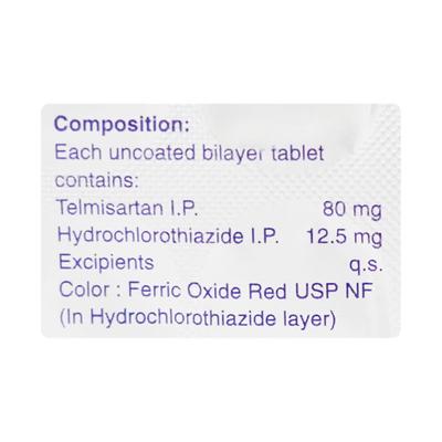 Telma H 80mg Tablet 15'S - Hypertension-Ang
