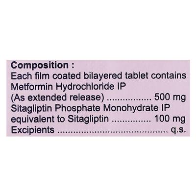 SITACIP M 100/500 Tablet 10's - Diabetes-Ant