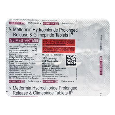 GLIMESTAR M4 Tablet 10's - Diabetes-Ant