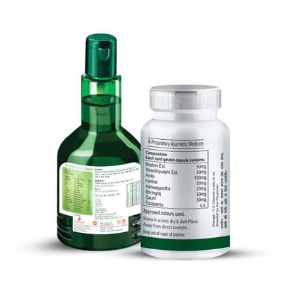 Zenius Hair O Care Hair Oil 100 ml + Hair O Care Capsule 60's 1's - Speciality Medicines