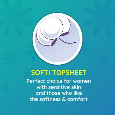 Bella Perfecta Ultra Night Sanitary Napkins Covered with Extra Soft 14's (XXL) - Sanitary Napkins