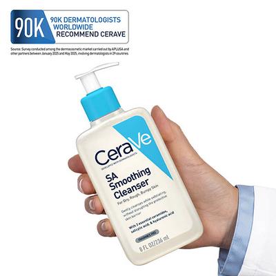 CeraVe SA Smoothing Cleanser For Dry, Rough & Bumpy Skin, Face wash with Salicylic Acid & Ceramides 236 ml - Face Washes