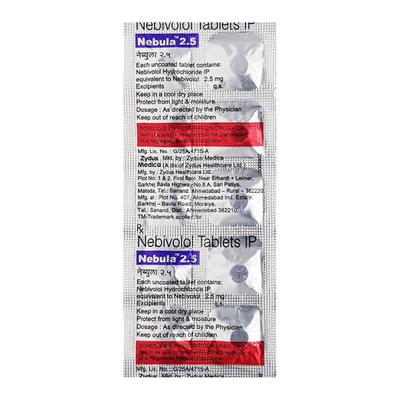 Nebula 2.5mg Tablet 10'S - Hypertension-Bet