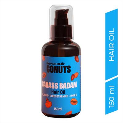 GONUTS By Bewakoof Badass Badam Hair Oil 150 ml - Hair Oils