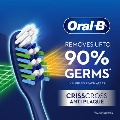 Oral B Criss Cross Toothbrush medium 4's - Toothbrushes