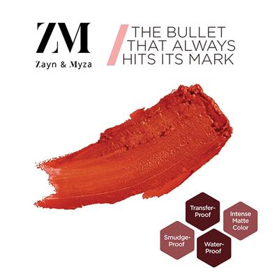 Zayn & Myza Transfer - Proof Power Matte Lipstick, Tangeriene Delight 3.2 gm - Lipsticks