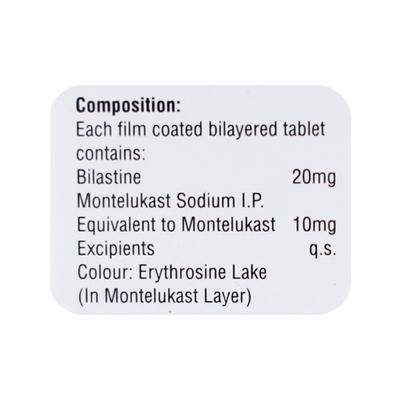 BILAZAP M Tablet 10's - Allergies-Ant