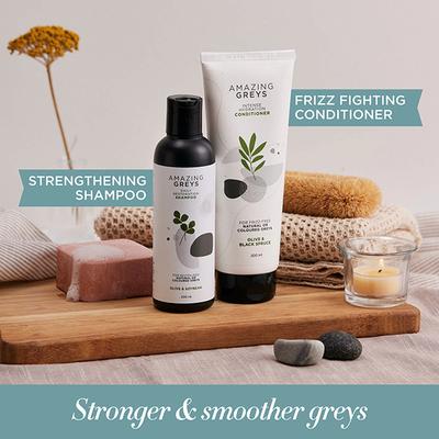 Amazing Greys Essential Grey Haircare Kit Shampoo and Conditioner Combo 200ml Each 2's - Shampoos