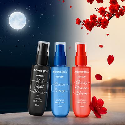 Aqualogica Refresh+ Mist Me Not Perfume Body Mist 3's - Body Mist/Spray