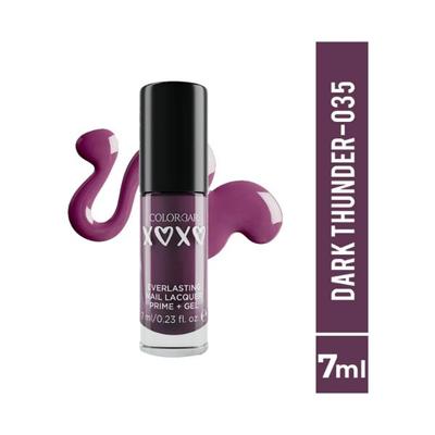 Buy Colorbar XOXO Everlasting Prime Gel Nail Lacquer-Dark Thunder 7 ml