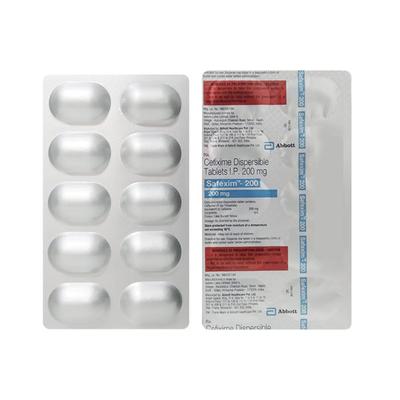 Safexim 200mg Tablet 10'S - Bacterial Infections-Cep