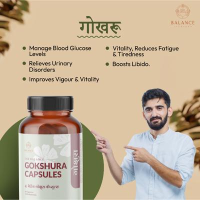 Balance Ayurveda The Balance Gokshura Capsules 60's - Speciality Medicines