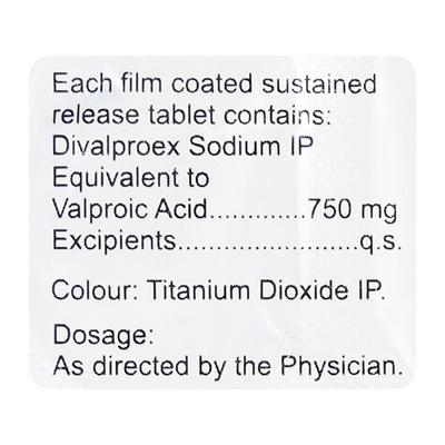 Valkem OD 750mg Tablet 10'S - Epilepsy/Convulsion-Ant