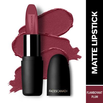 Facescanada Weightless Matte Finish Lipstick Flamboyant Plum 12 4.5 gm - Lipsticks