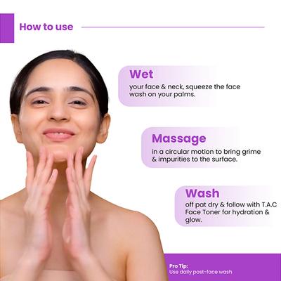 Tac - The Ayurveda Co Ashwagandha Face Wash with Bakuchiol 50 ml - Face Wash & Cleansers