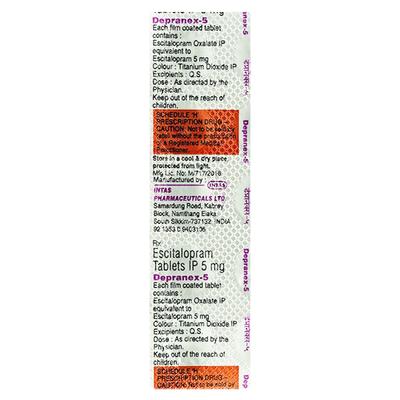 Depranex 5mg Tablet 10'S - Depression-Ant