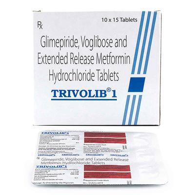 TRIVOLIB 1 Tablet 15's - Diabetes-Ant