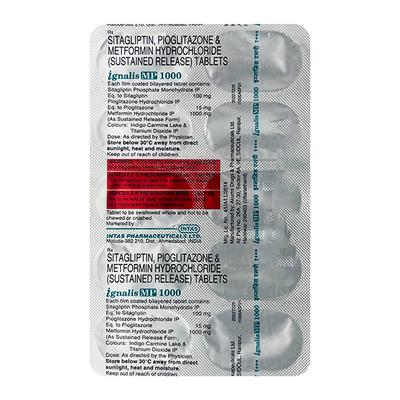 IGNALIS MP 1000 Tablet 10's - Diabetes-Ant