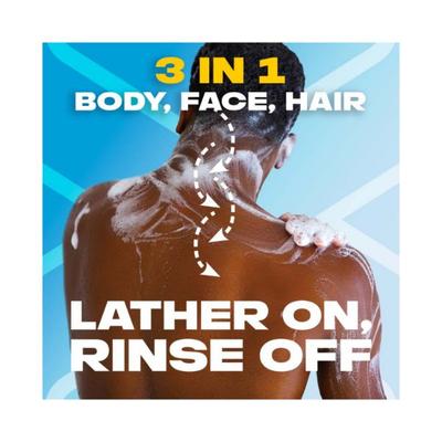 Axe Alaska 3 In 1 Body Face & Hair Wash for Men Long-Lasting Fragrance 250 ml - Shower Gels & Body Wash