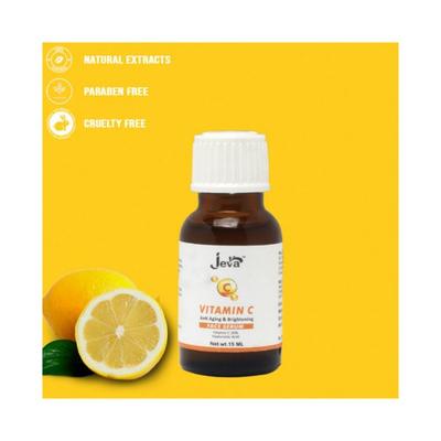 Jeva Vitamin C Serum With Hyaluronic Acid for Anti Aging and Brightening 15 ml - Face Serum