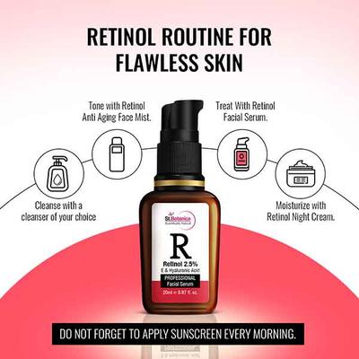 St.Botanica R-Retinol 2.5% Professional Facial Serum 20 ml - Dark Circle & Wrinkle Busters