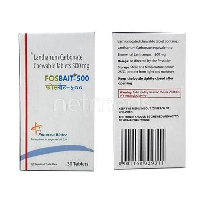 Fosbait 500mg Tablet 30'S - Kidney Disease/Stones-Oth