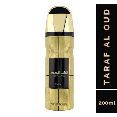 NUSUK Taraf Al Oud Deodorant For Men, Perfumed Body Spray 200 ml - Men Deodorants/Roll-Ons