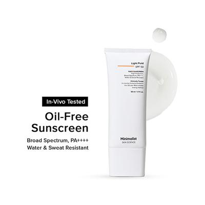 Minimalist Light Fluid SPF 50 Face Sunscreen 50 ml - Face Sunscreen