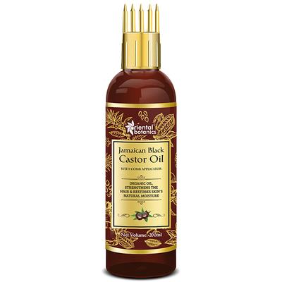 Oriental Botanics Jamaican Black Castor Oil with Comb Applicator 200 ml - Hair Oils