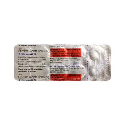 Etilaam 0.5mg Tablet 10'S - Anxiety-Anx