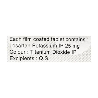 Losartas 25mg Tablet 10'S - Hypertension-Ang