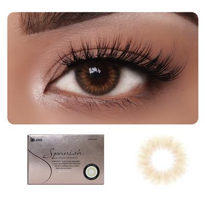 O-Lens Spanish Real Monthly Coloured Contact Lenses - Real Brown ( 0.00 ) 1's - Eyecare Lenses