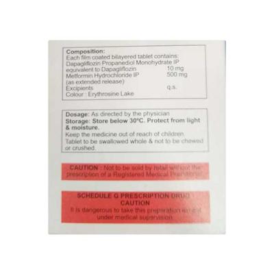 DAPANTA M 10/500 Tablet 10's - Diabetes-Ant